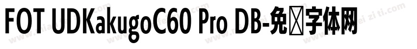 FOT UDKakugoC60 Pro DB字体转换